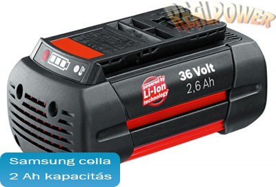 Bosch 2 607 336 002 li-ion akku felújítás 36V 2 Ah