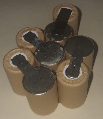 Bosch 9,6V-os akkupakk 1,3Ah 4/5SC cellából 34mm magas