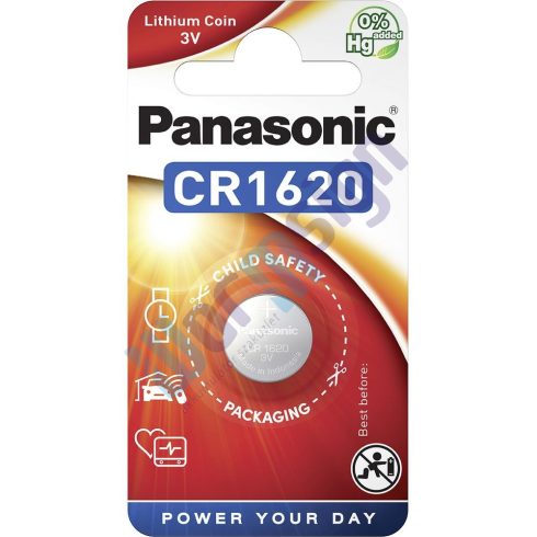 Panasonic CR1620 3V lítium gombelem 1db/csomag