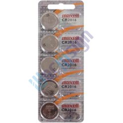 Maxell CR2016 3V lítium gombelem 5db/csomag