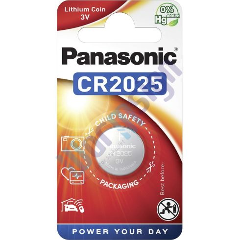 Panasonic CR2025 3V lítium gombelem 1db/csomag