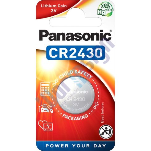 Panasonic CR2430 3V lítium gombelem 1db/csomag