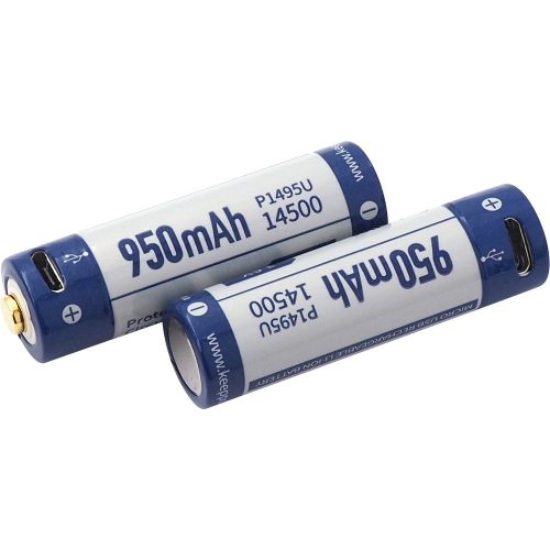 KeepPower 14500/AA 3,6V 950mAh védett Li-ion akkumulátor USB