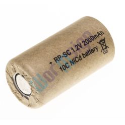   RP SC2000 1,2V 2000mAh Ni-Cd nagy áramú ipari akkumulátor cella