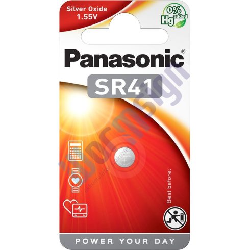 Panasonic SR-41 1,55V ezüst-oxid gombelem 1db/csomag