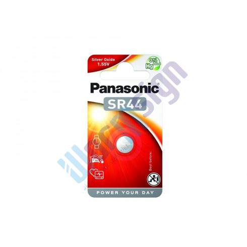 Panasonic SR-44 1,55V ezüst-oxid óraelem 1db/csomag