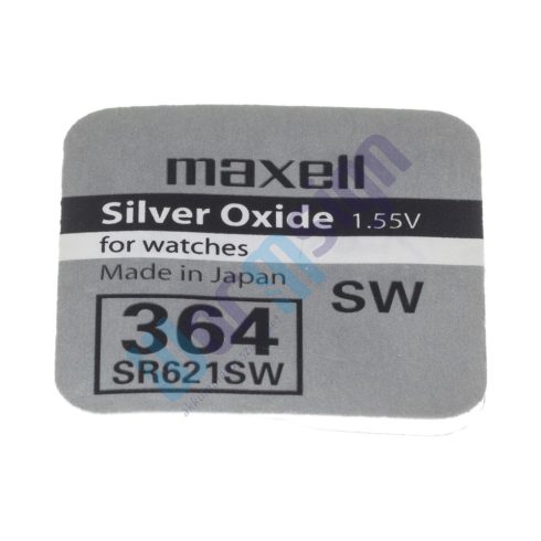 Maxell SR621SW 1,55V ezüst-oxid gombelem 1db