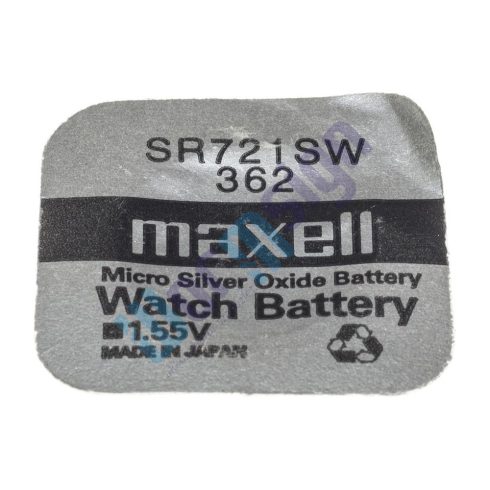 Maxell SR721SW 1,55V ezüst-oxid gombelem 1db