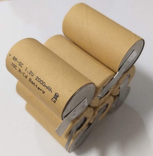 Metabo BST 9,6V-os Ni-Cd 2Ah akkupakk